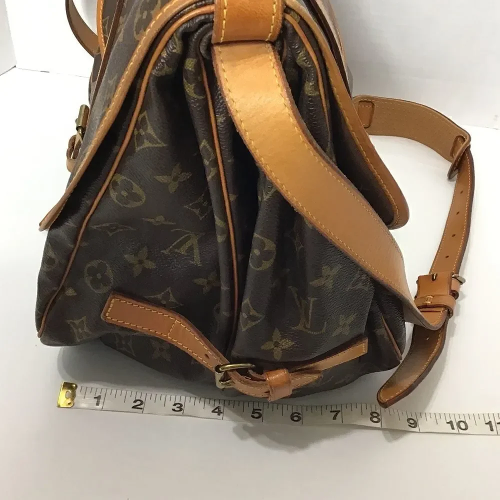 Louis Vuitton Vintage Monogram Double Sided Crossbody Shoulder Bag
